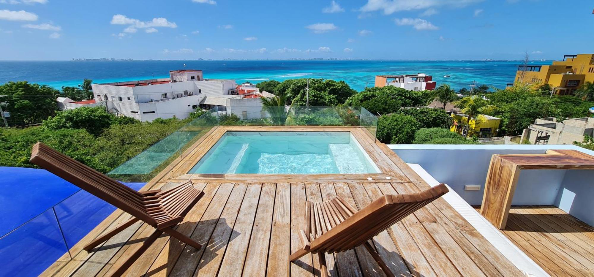 Casa Reyes Stunning Rooftop Oceanview Isla Mujeres Exterior photo