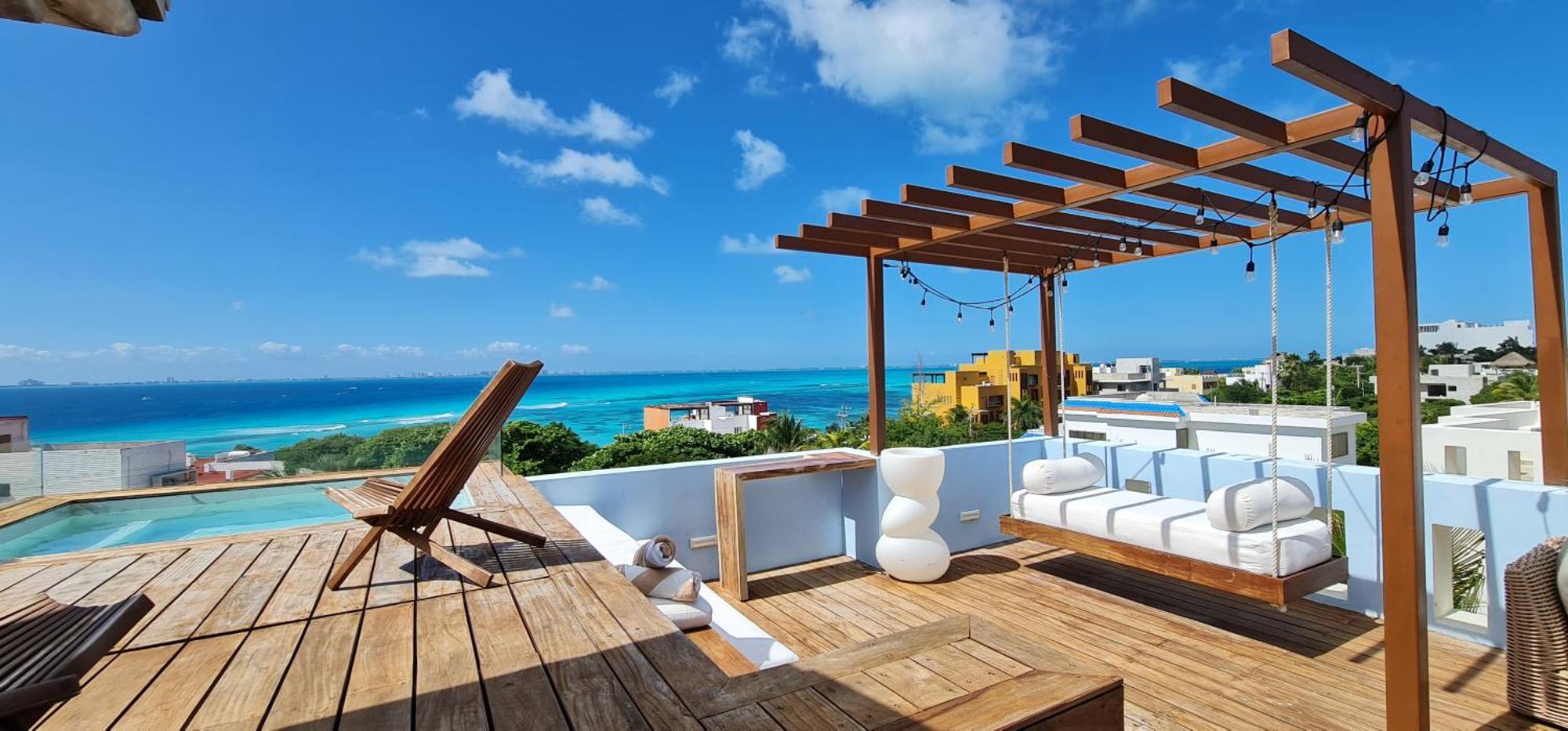 Casa Reyes Stunning Rooftop Oceanview Isla Mujeres Exterior photo