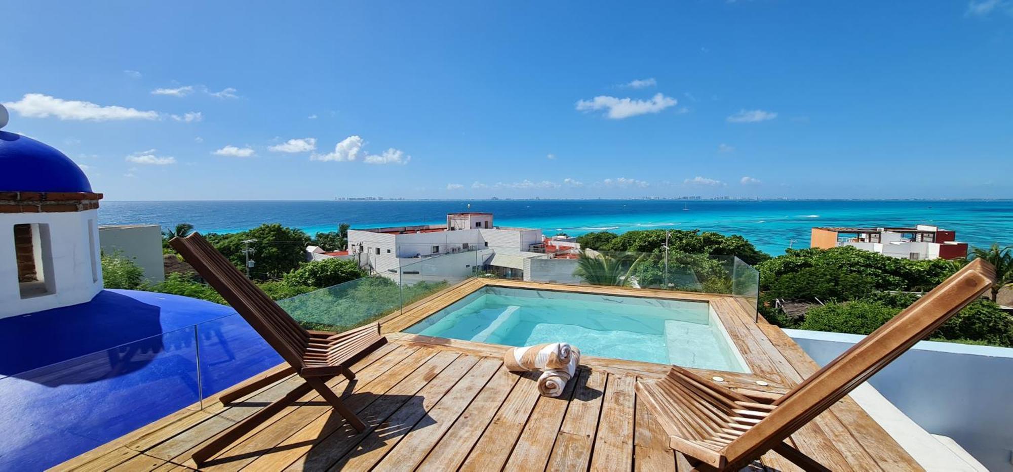 Casa Reyes Stunning Rooftop Oceanview Isla Mujeres Exterior photo