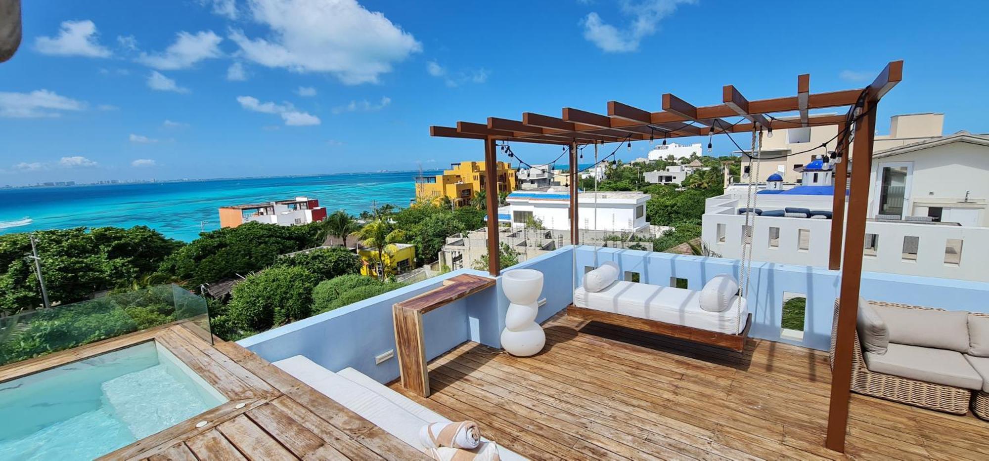 Casa Reyes Stunning Rooftop Oceanview Isla Mujeres Exterior photo